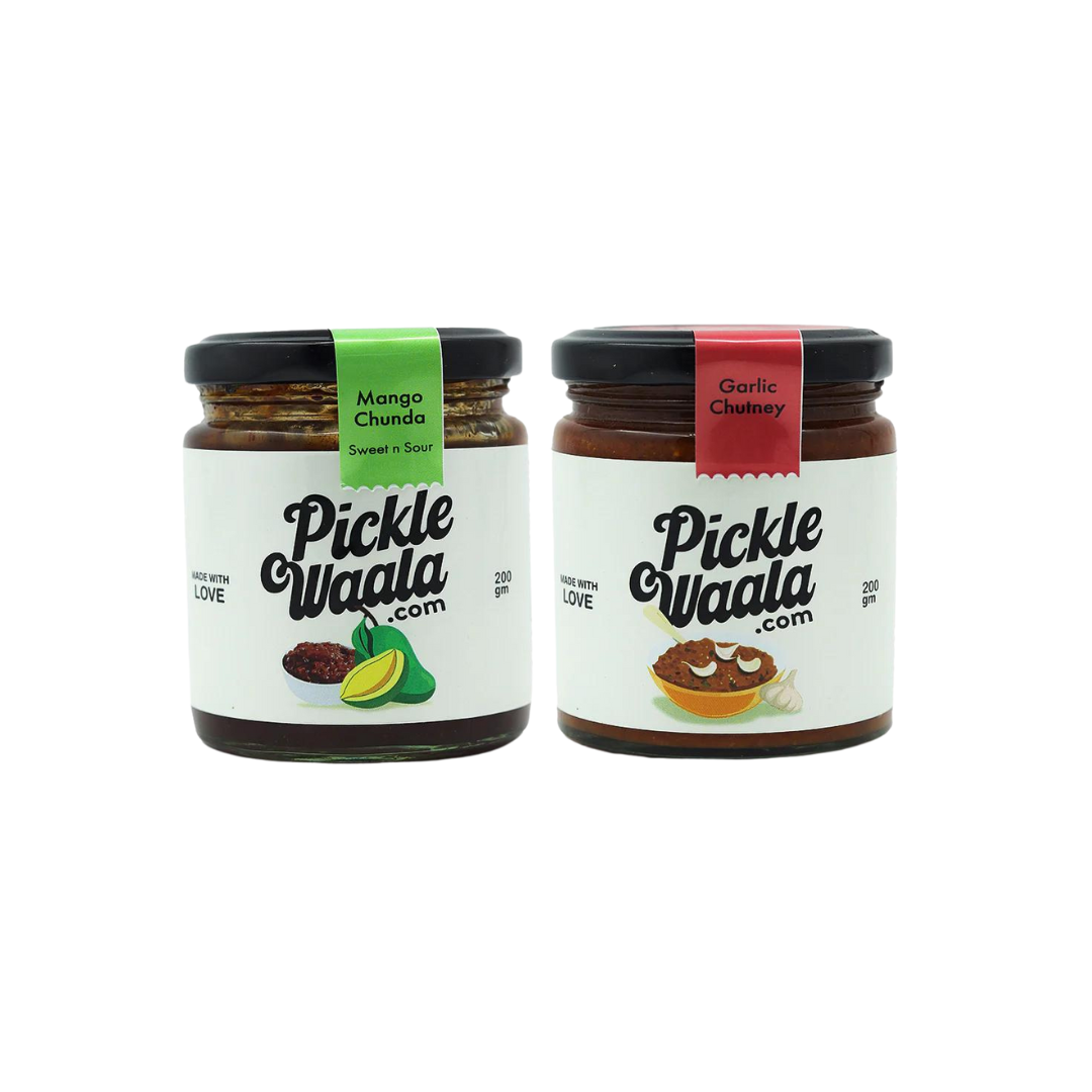 Mango Chunda Chutney + Garlic Chutney
